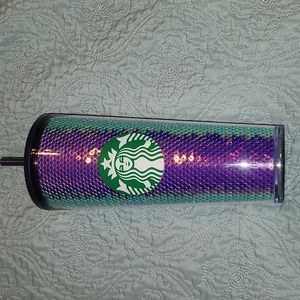 BNWT Sequin iridescent tumbler
